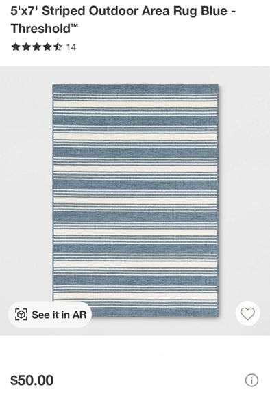 Threshold 5'x7' Striped Area Rug
