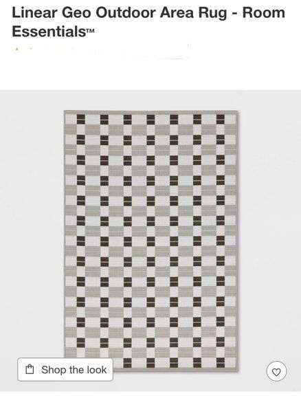 Linear Geo Outdoor Area Rug - Room Essentials 3'11"x5'5"