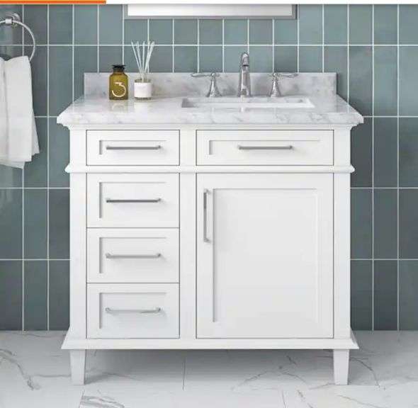 READ!! Carrara Marble TOP ONLY