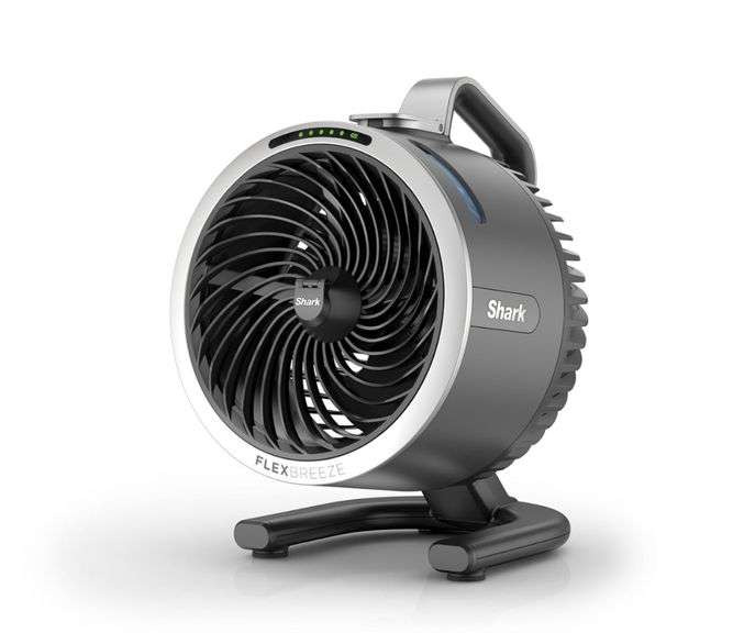 Shark FlexBreeze HydroGo Fan—Ultra-powerful portable fan with indoor + outdoor mist. Corded & cordless, long lasting battery, 5 speeds, evaporative misting, Grey, FA052