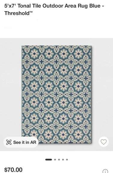 Threshold 5'x7' Tonal Tide Outdoor Area Rug