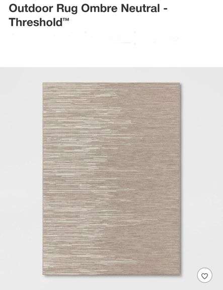 Outdoor Rug Ombre Neutral - Threshold 5'3"x7'
