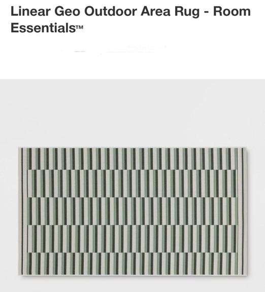Linear Geo Outdoor Area Rug - Room Essentials 3'11"x5'5"