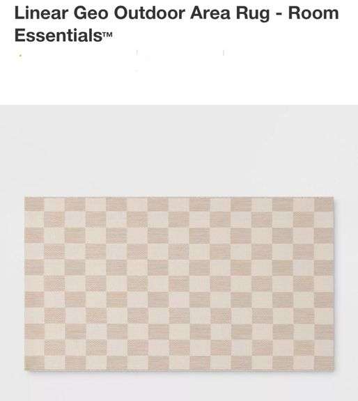 Linear Geo Outdoor Area Rug - Room Essentials 3'11"x5'5"