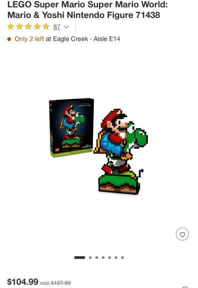 LEGO Super Mario Super Mario World: Mario & Yoshi Nintendo Figure 71438