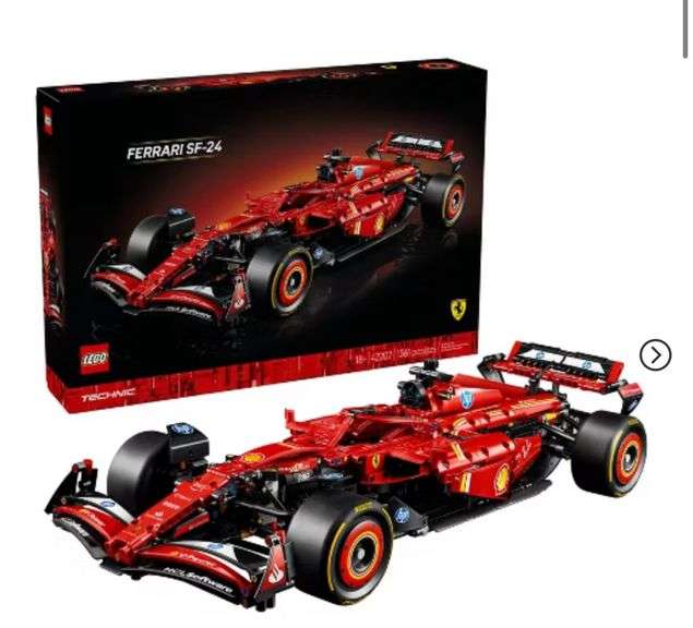 LEGO Technic Ferrari SF-24 F1 Car Model Kit for Adult F1 Fans 42207