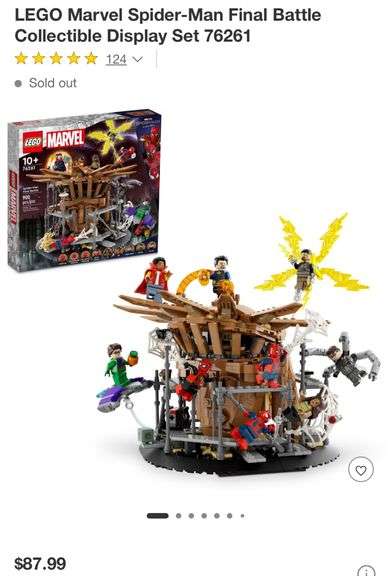LEGO Marvel Spider-Man Final Battle Collectible Display Set 76261