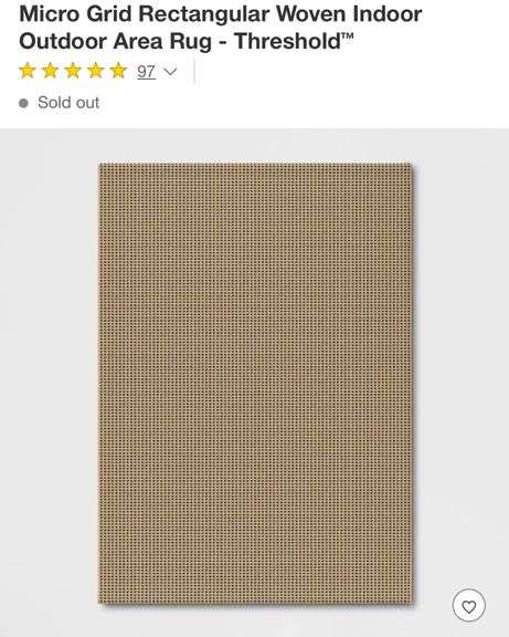 5’3”x7’ Micro Grid Rectangular Woven Indoor Outdoor Area Rug - Threshold
