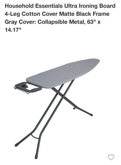 Household Essentials Feluxe 4 Leg Ironing Board