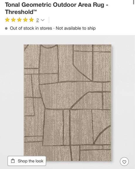 5’3”x7’ Tonal Geometric Outdoor Area Rug - Threshold™
