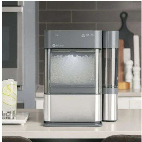 GE Profile Opal 2.0 | Countertop Nugget Ice Maker with side tank | Ice Machine with WiFi Connectivity | Stainless Steel