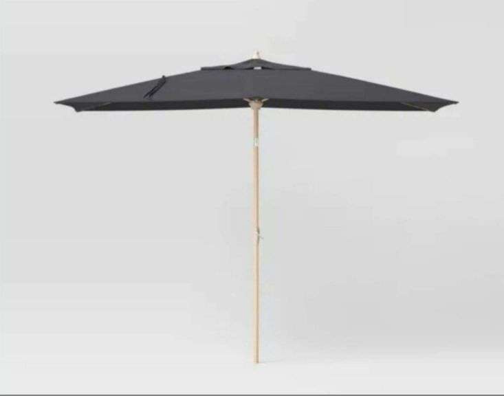Threshold 7.5ft HEXAGON Macrame Outdoor Patio umbrella with Faux Wood Pole