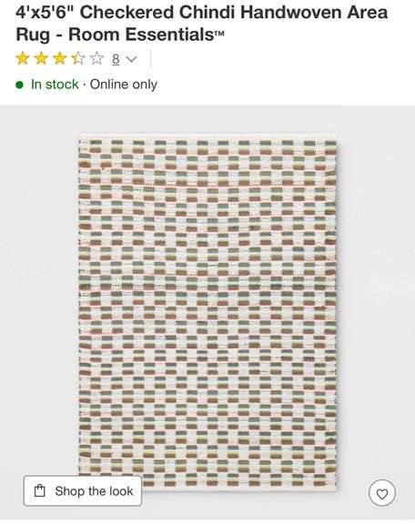 4'x5'6" Checkered Chindi Handwoven Area Rug - Room Essentials™