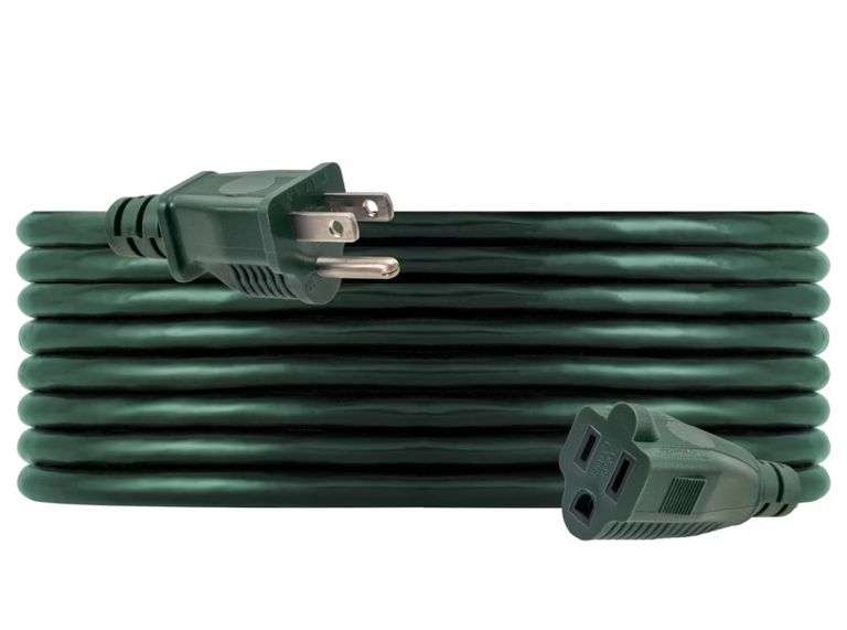 GE 1-Outlet Grounded Extension Cord Outdoor 16AWG 20' Green
