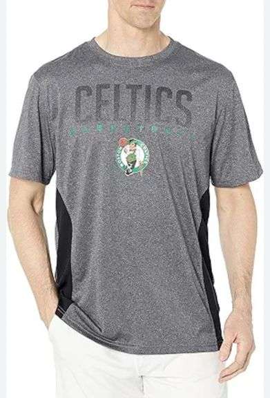 Ultra Game NBA Official Men‚ Super Soft Supreme T-Shirt - Unisex, Boston Celtics, Heather Charcoal, size small