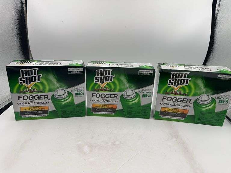 (3) Hot Shot Indoor Insect Fogger 3 each-2oz foggers