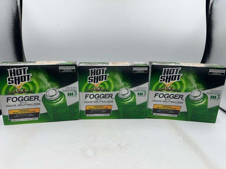 (3) Hot Shot® Indoor Fogger 3ct, 2oz ea (with Odor Neutralizer)