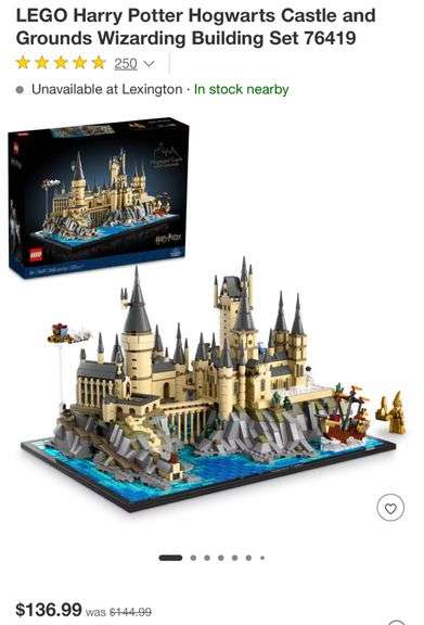 LEGO Harry Potter Hogwarts Castle and Grounds Wizarding Building Set 76419