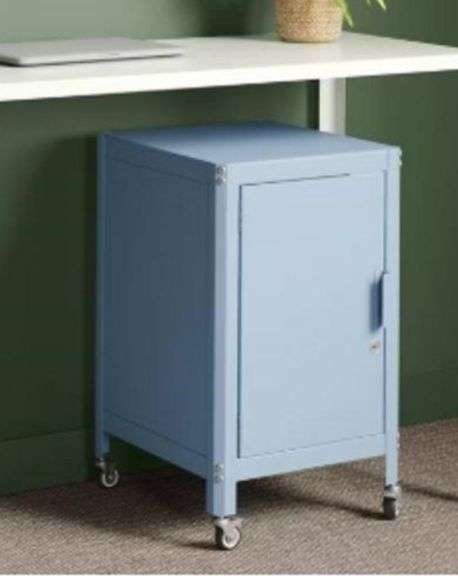Room Essentials Metal Rolling Locker Storage Cainet