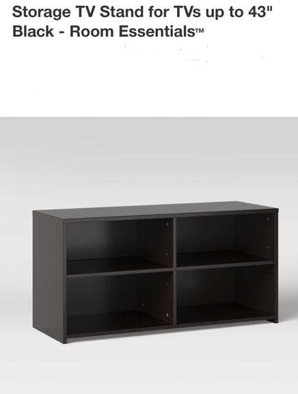 Storage TV Stand for TVs up to 43" Black - Room Essentials