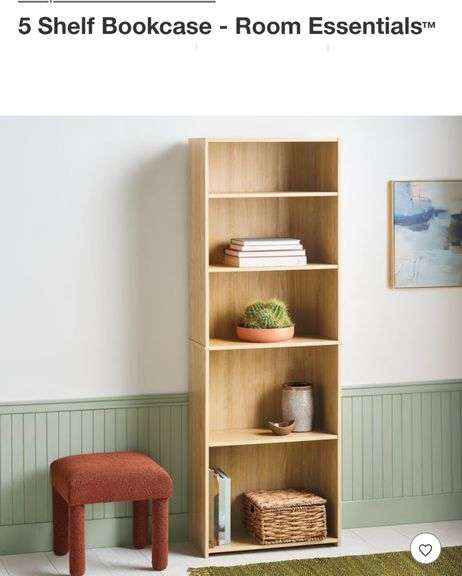Room Essentials 5 shelf Bookcase