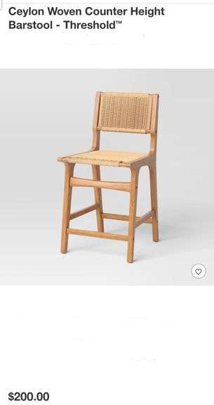 Ceylon Woven Counter Height Barstool - Threshold