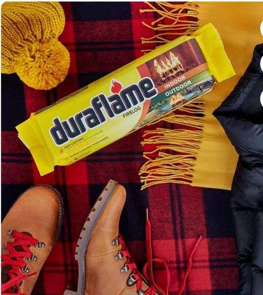 Duraflame 4.5lb Single Firelog, 3 Hour Burn, Indoor/Outdoor Use