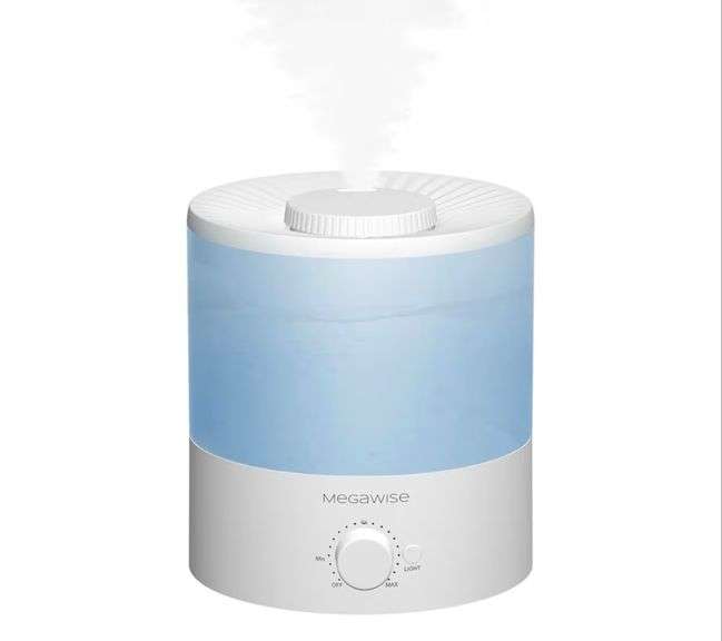MegaWise Ultrasonic Cool Mist Humidifier SK7620 - 1.5L Capacity, Whisper-Quiet Operation, Adjustable Mist Output, Auto Shut-Off - Ideal for Home, Office, Baby Room, and Bedroom