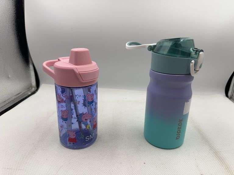 BJPKPK Water Bottle 14oz & Simple Modern Peppa Pig Kids Tritan Plastic Summit Water Bottle | 12 oz