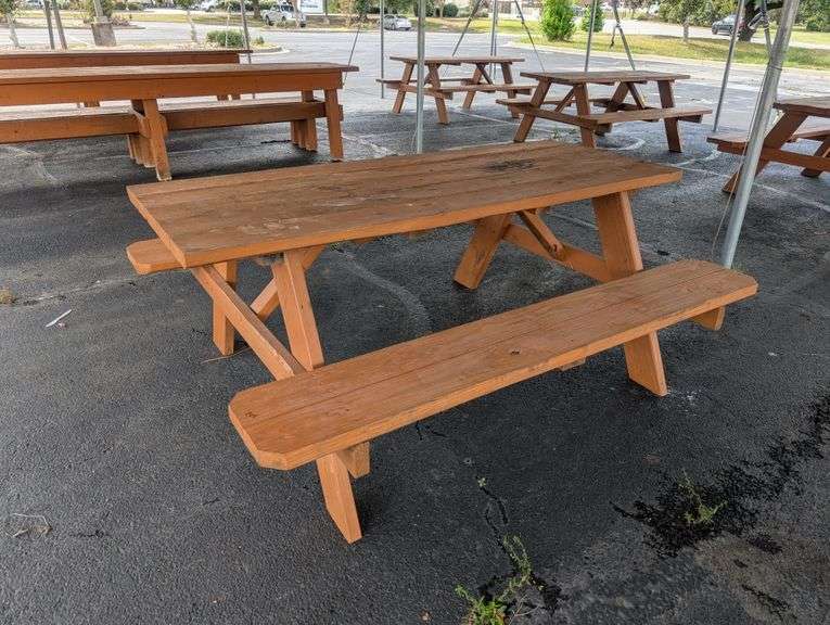 Wooden Picnic Table.  5'11" wide
