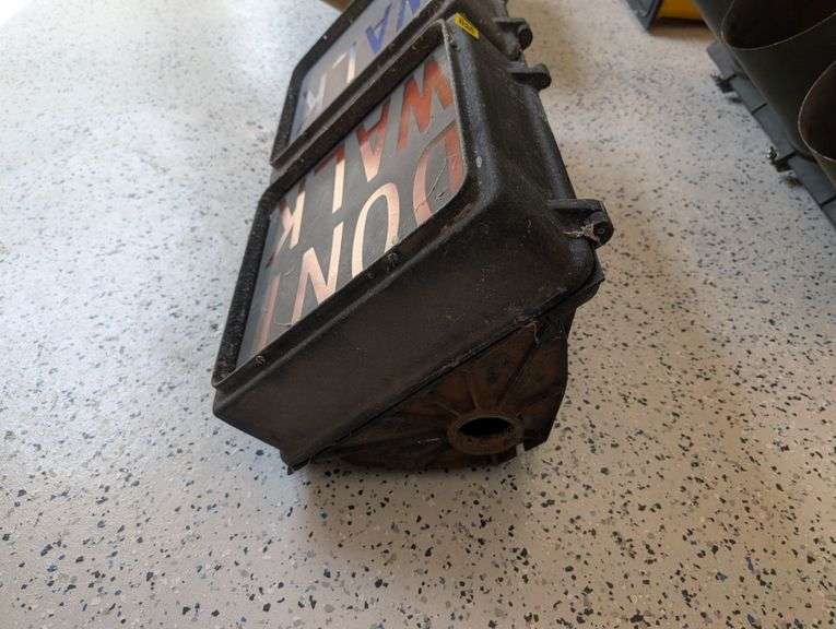 Vintage Crouse-Hinds pedestrian walk signal