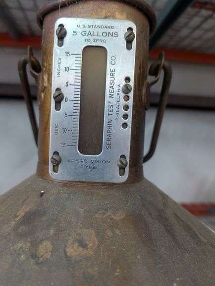 Vintage Ellisco 3 gal Fuel Testing/Proofing Can