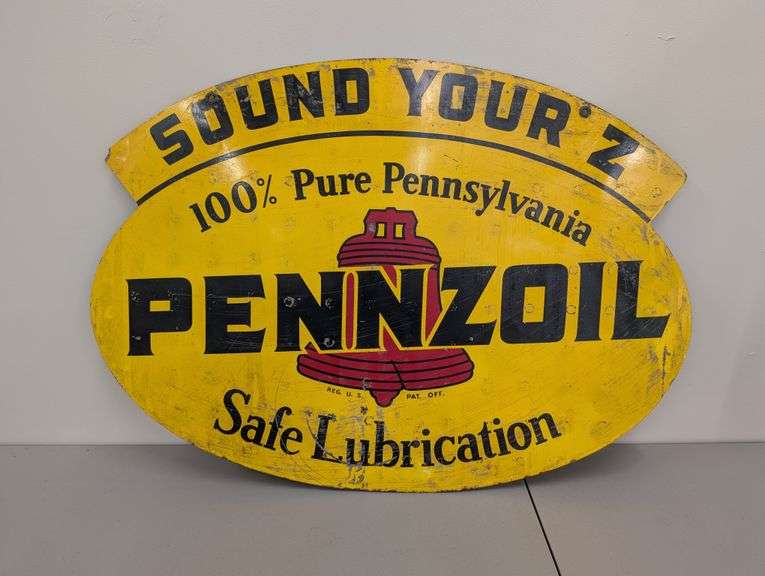 Vintage Pennzoil Sound Your Z Metal Sign