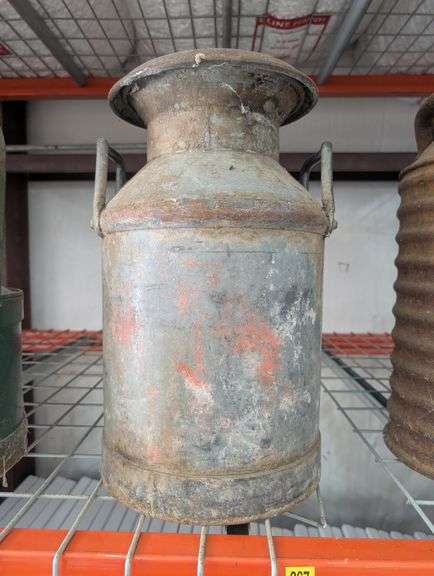 Antique Metal 5 Gal Standard Oil Can