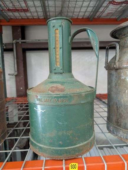 Vintage 2 gal fuel testing/proofing can