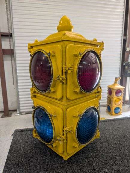 Vintage Cast Aluminum Traffic Light