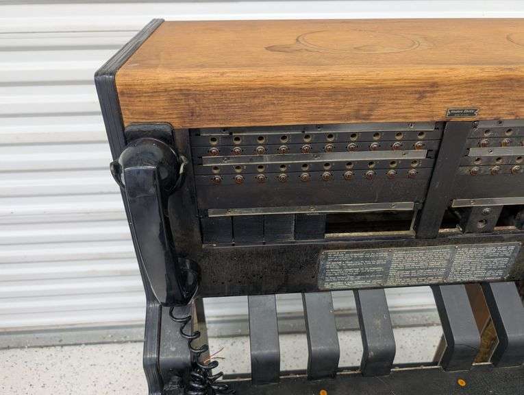 Vintage Western Electric Telephone Switchboard Desk