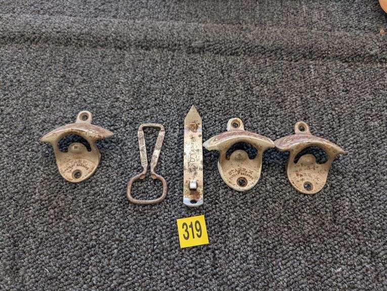 Lot of five Vintage Coca Cola bottle openers