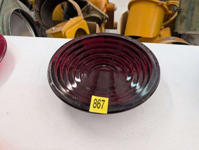Unique Red Corning Red Glass Signal Lens