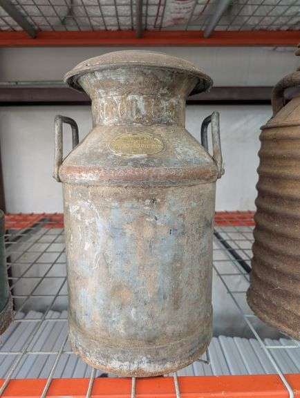 Antique Metal 5 Gal Standard Oil Can