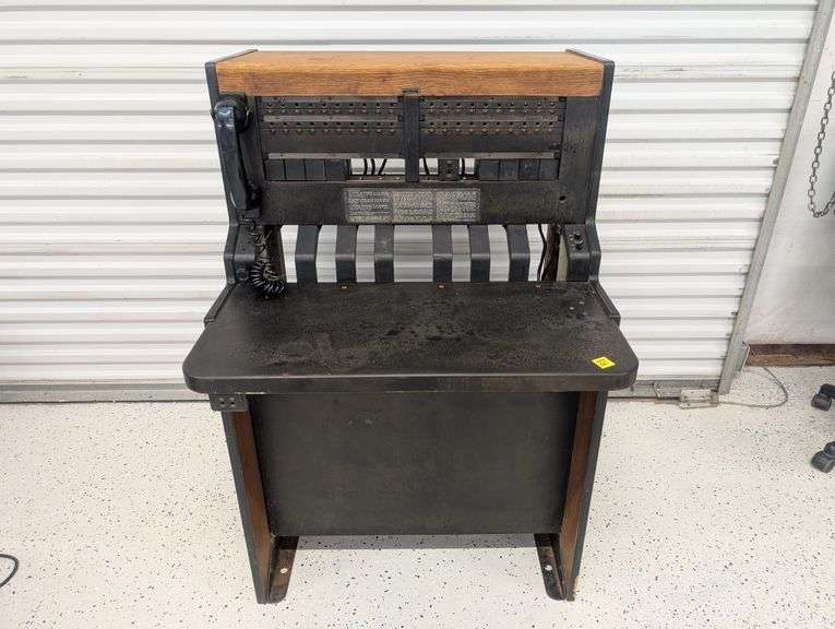 Vintage Western Electric Telephone Switchboard Desk