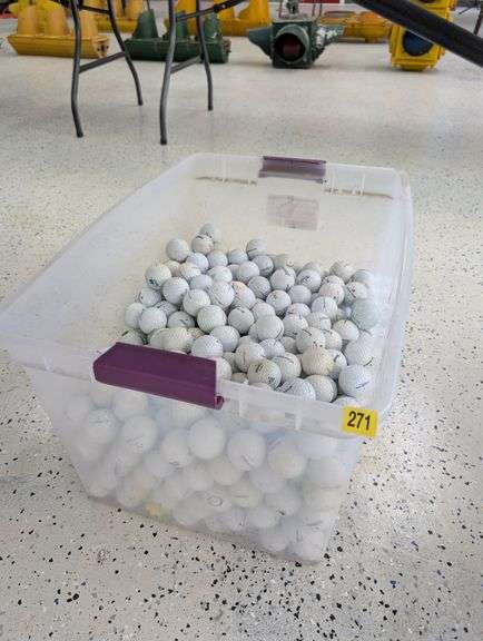 Large lot of reclaimed golf balls