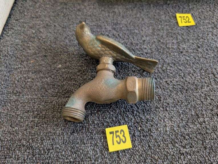 Brass bird water valve