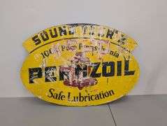 Vintage Pennzoil Sound Your Z Metal Sign