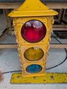 Vintage Cast Aluminum 4-Way Traffic Signal