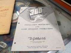 Vintage D. Gottlieb & Co "300" Pinball Machine
