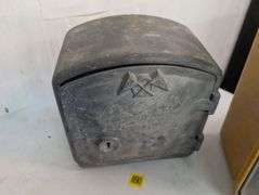Vintage Cast Aluminum Eagle Signal traffic control cabinet