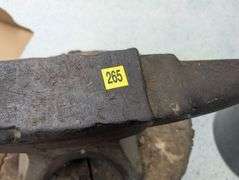 Antique Fisher Eagle Anvil, Goloff Sledge and Oak Stump