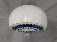 Vintage Glass Pure Gas Pump Globe