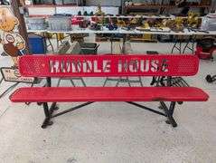 Vintage Huddle House Bench